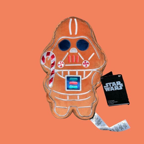 NWT Disney Holiday Darth Vader Gingerbread Man Scented PLUSH 10” - Picture 1 of 3